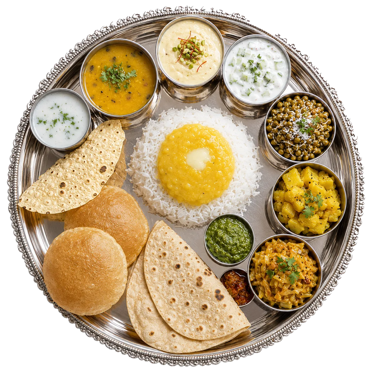 Traditional Maharashtrian Thali
